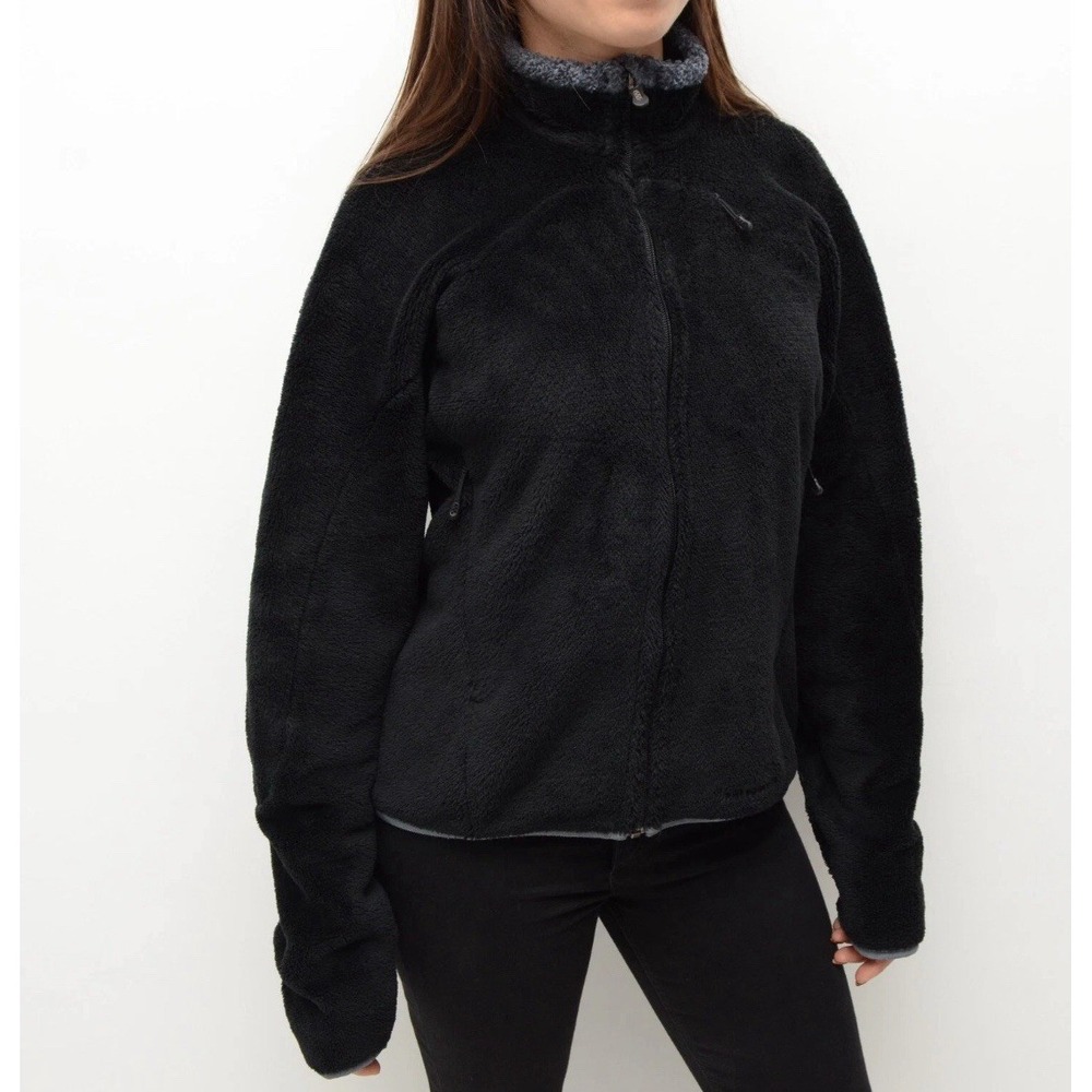 Patagonia Regulator R4 Polartec Jacket Women Size Medium Black‎ Fleece Full Zip